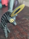 Walter Bosse Mcm Zebra Donkey Brass Sculpture For Herta Baller Ring Holder