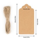 Kraft Paper Gift Tags With String  100pcs Blank Gift Tags  Christmas Gift Tag   