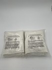 2 Pottery Barn European Linen Cotton Waffle Weave King Quilted  Shams - White