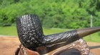 Iwan Ries   Co Blackruf 254 France Sandblasted Billiard Smoking Estate Pipe