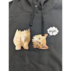 Enjoi Skateboard Men s Large Decapitated Kitty Pullover Hoodie Sweatshirt Black