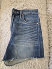 Madewell High-rise Blue Denim Cut Off Shorts 29 Button Fly 5-pocket Cotton