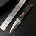 8   New S35vn Blade Carbon Fiber Handle Button Lock Tactics Pocket Knife Vtf838