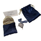 Estee Lauder  shimmering Sphere  Solid Perfume Compact Crystal Rhinestones Box