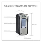 Gojo Ltx-12 Touch-free Soap Dispenser Auto Sensor 1200 Ml Chrome black 191904