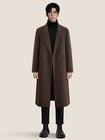 Winter Thickened Men s Woolen Coat  Knee-length British  Trench Coat Woolen Coat