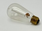Vintage Antique Working 5    Edison Mazda Ge Light Bulb Exhaust Tip Nipple Carbon