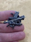 Vintage Sterling Silver 925 Tested Estate Acquired Brutalist Turtle Brooch Pin