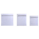 3pcs Laundry Clean Mesh Bags Protect Bra Socks For Washing Machine W zipper   sml   