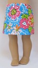 Doll Clothes Blue Floral W sparkles Skirt   Shirt Fits 18 Inch American Girl