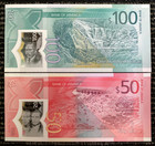 Jamaica 50   100 Dollars 2022-2023 Polymer Banknote World Paper Money Unc