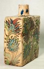 Antique Iznik Bottle Persia Qajar Dynasty Hand Painted Middle Eastern