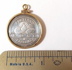 Vintage Portland Rose Festival 1990 Coin Medallion Pendant  simply Send Roses 
