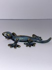 Golden Pond Collection Teal Blue Lizard Gecko