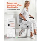 Uimoso Adjustable Raised Toilet Seat With Arms For Seniors  Supports 300 Lbs