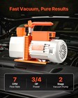 Vevor Vacuum Pump 7 Cfm Hvac Single Stage Rotary Vane Vacuum Pump Oil Included