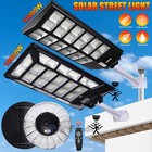 10000w Commercial Solar Street Lights Outdoor Dusk To Dawn Road Garden Lamp pole