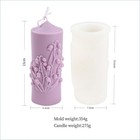 Valley Flower Column Silicone Candle Mold For Diy Craft Wax Soap Making Resin