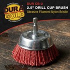 2 5  Abrasive Filament Nylon Bristle Cup Brush  Sanding Scuffing  1 4  Hex Drill
