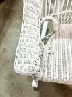 Antique White Wicker Rocking Chair Child s Size Chair  22   X 20    Read