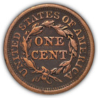 1849 Braided Hair Large Cent Choice Extremely Fine Xf  Coin  25384