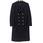 Vintage 1958 Us Navy Officer Bridge Coat 42l Wool Military Peacoat Talon Zip