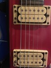 Vintage Austin Hatchet Travel Electric Guitar Red Neck Thru Grover Traveler