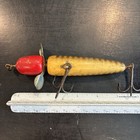 Vintage Pflueger Globe Wood Fishing Lure Used Shows Age And Wear  see Pics 