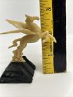 Pegasus Figurine On Wood Winged Flying Horse Mythical Fantasy Made In Japan