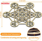 11 8  Metatron s Cube Wall Decor Sacred Geometry Wall Art Crystal Grid Sacred
