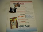 Bee Gees Grease Andy Gibb Saturday Night Fever 2-sided 1978 Promo Display Ad