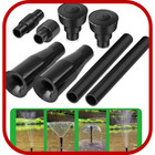 8 Pcs Output Pond Pump Fountain Garden Sprinkler Nozzle Spray Pond Water Head