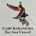 Vintage Native American Shirt Mens Xl White Crew Neck Camp Karankawa Texas 90s