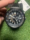 Citizen Bj7137-07e Eco-drive Nighthawk Watch Black Dial Dual Time 100m Men s