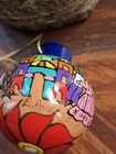 Hand Painted Signed E  Ascensio Mexican Folk Art Pottery Christmas Ornament