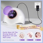 72w Uv Led Nail Lamp Light Dryer For Nails Gel Polish With 18 Beads 3 Timer S   