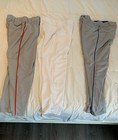 Lot Of 3 Nike Under Armour Boys Full Length Baseball Pants Youth Xl Grey White