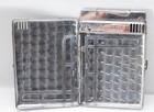 Vintage 1940 Lido Cigarette Case Lighter Combination Silver And Brown Cool 
