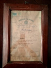 Original 1913 Greek Teacher s Diploma     Kingdom Of Greece     Framed