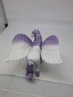 2013 White   Purple Glittery Sparkly Pegasus Horse Toy Figurine Wings Fantasy
