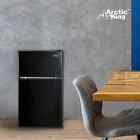 Arctic King 3 2 Cu Ft Two Door Mini Fridge With Freezer  Black  E-star  Arm32d5a