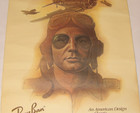 Vintage 1980s Ray-ban Sunglasses Advertising Poster  Wwii Style  Bausch   Lomb 