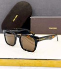 Tom Ford Dax Sunglasses Ft0751 Dark Havana brown 50-22-145mm With Casa New