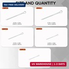197pcs Hitch Pin 13 Sizes Hardware Cotter Pins Clip Assortment Kit - 304 Stainle