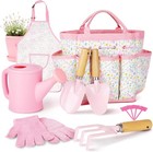 Kids Gardening Set  Gardening Tools Kit For Kids And Toddler  Includes Wooden   