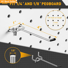 Pegboard Hooks 25 Pack 4 Inch Metal Peg Board Hangers Garage Tool Organizer