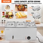 Vevor Commercial Electric Food Warmer 4-pan Countertop Buffet 16 4qt Bain Marie