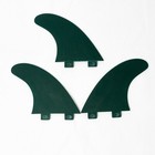 Fcs 3pc Fins   Green Thruster Fin