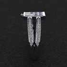 Doctor Who White   Blue Princess Tardis Engagement Wedding Ring Sterling Silver