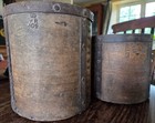 Antique Victorian Bentwood Grain Measures 1 2 Gallon And Gallon